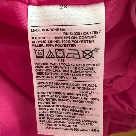 OLD NAVY PINK PUFFER VEST SIZE 2X - Picture 5 of 10